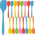 24 Pcs Silicone Spatulas 11 Inch Rubber Spatulas