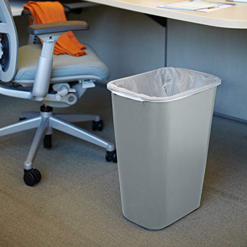 Deskside Wastebasket (10.25 Gallons / Gray)
