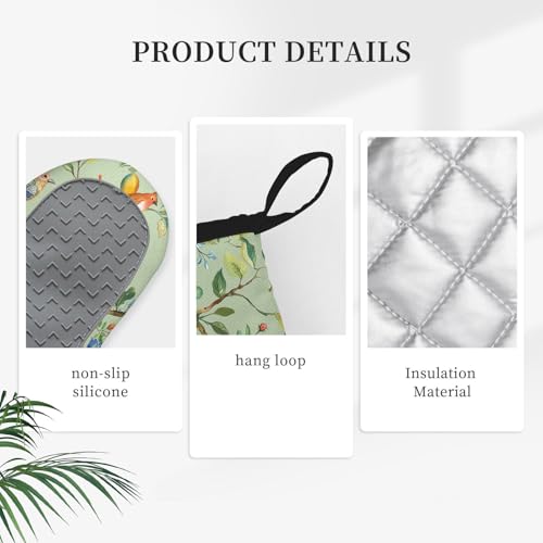Bird Oven Mitts and Pot Holders Sets 3PCS (Bbird01)