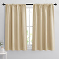 54 inch Curtains for Living Room Bedroom (Biscotti Beige / 42"W x 54"L (Pack of 2))