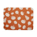 Fall Dish Drying Mat for Kitchen Counter Autumn White Pumpkins Festival Microfiber Absorbent Dish Draining Reusable Washable Foldable Extra Large 18"x24" (24" x 18")