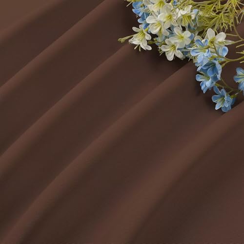 Brown Blackout Curtains 90 inch Length 2 Panels Set (Brown / 52"W x 90"L (Pack of 2))