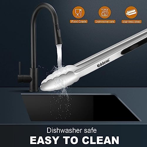 Small Tongs For Cooking (7 inch / Silver 1Pcs)