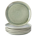 Ceramic Plates Set of 6 (Olive Green / 8.5 Inch)