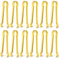 12 Pcs Small Serving Tongs (Gold)