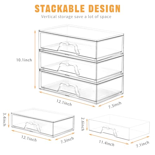 5 Pack Makeup Organizer Stackable