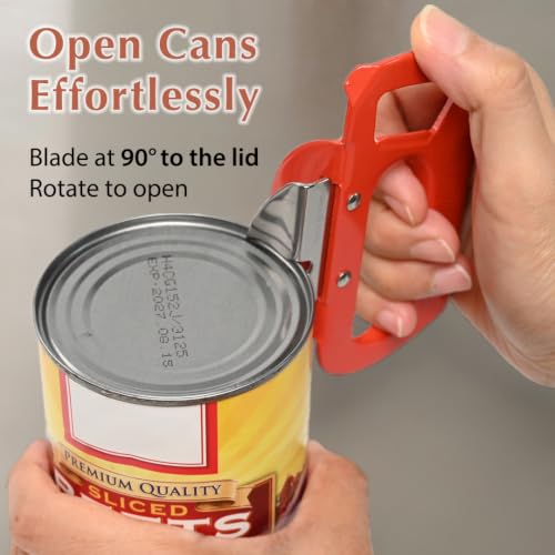 GANGY 2 in 1 Can Opener and Bottle Opener Made in Japan Steel Body with Stainless Steel Blade Compact Easy to Use Kitchen Tool (#300 Large)