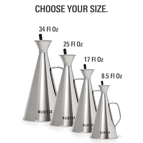 Olive Oil Dispenser Bottle (Stainless Steel / 16.9 Ounces)