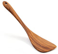 Wooden Spatula Nonstick Turner Acacia Wood (11.5 Inch / Dark Brown)