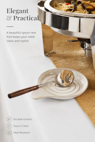 Spoon Rest for Stove Top (Cream)