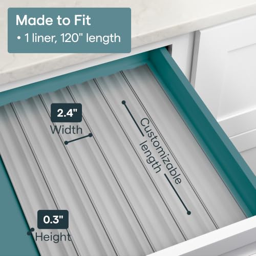 SpiceLiner Spice Rack Drawer Organizer (Gray / 10ft Roll)