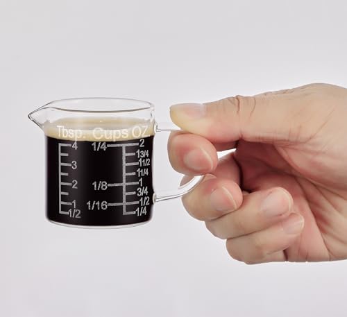 Ackers Etching Scale Measuring Glass (60 ML (2 Oz, 1/4 Cup) - Etching Scale)
