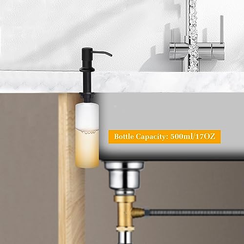 Soap Dispenser for Kitchen Sink (Black)