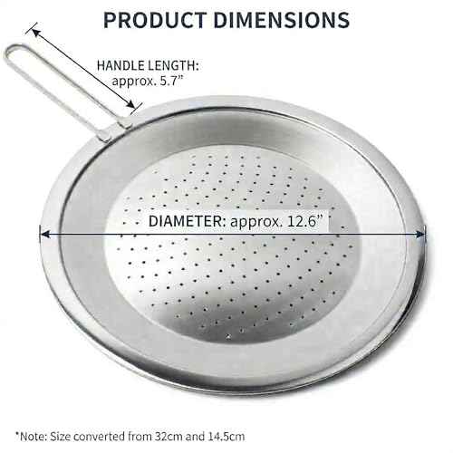 Stainless Steel Splatter Screen Lid