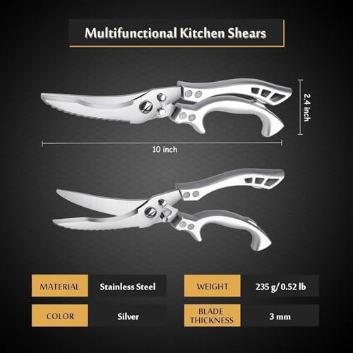 Kitchen Scissors (Bright Silver)