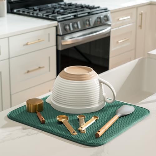 Dish Drying Mat (Green / 16" x 18")