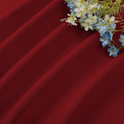 Red Blackout Curtains 63 inch Length 2 Panels Set (Red / 52"W x 63"L (Pack of 2))