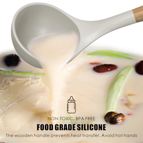 Silicone Cooking Utensils Set (Khaki)