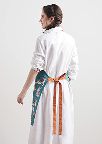 Aprons for women with Pocket 100% Cotton Pack of 1 (009 - Cats Will Be Cats)