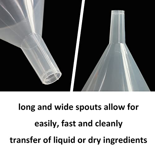 20 Pack Plastic Funnels