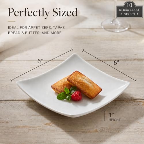 6" Catering Square Coupe Appetizer Plate (Square Coupe / 6" Appetizer)