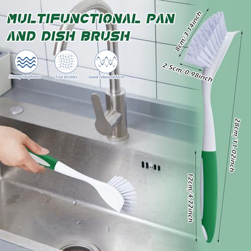 30 Pcs Kitchen Scrub Dish Brush Bulk (Green)