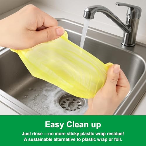 Silicone Stretch Lids (Yellow)
