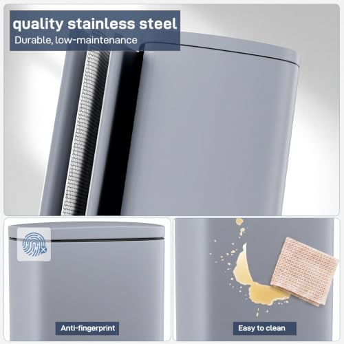 8 Gal Step Kitchen Trash Can (30L / Haze Blue)