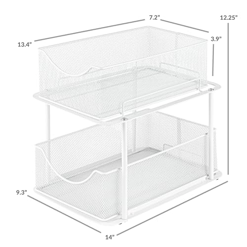 Pull Out Under Sink Organizer (1 Pack / White)