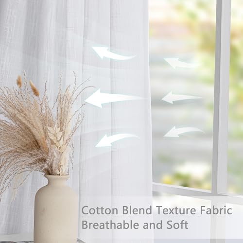 White Curtains for Living Room 1 Panel (Customsize / White)