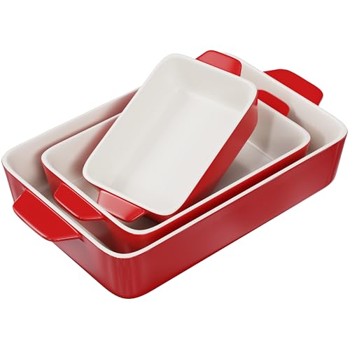 Ceramic Bakeware Set (Cherry Red)