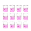 12pcs 150ml Upgrated Thick Glass Beakers (12pcs of Vol.150ml)