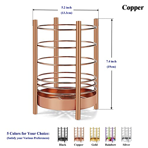 Copper Kitchen Utensil Holder for Kitchen Counter (5. Copper)