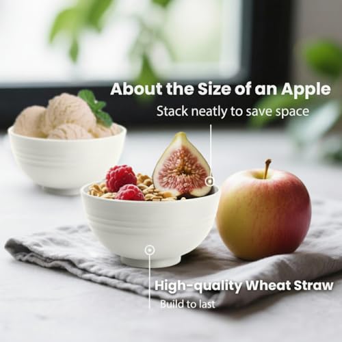 Small Plastic Bowls 10oz (White / 10 oz)