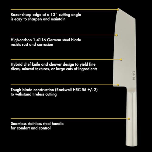 7.5 Inch Clef Knife (Stainless Blade & Handle)