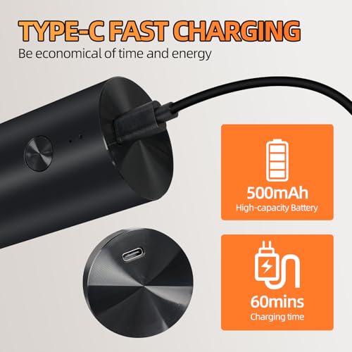 Electric Salt & Pepper Grinder Set of 2 (Black Set)