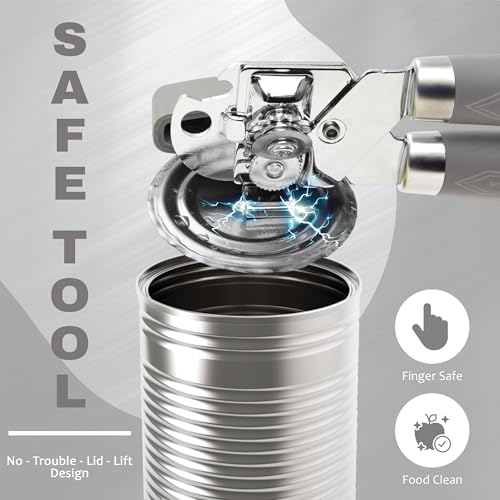 Manual Can Opener with Magnet (Gray)