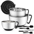 Stainless Steel Mixing Bowls (Black)