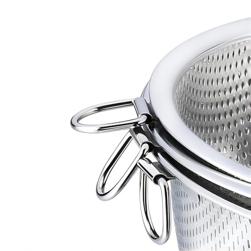 Stainless Steel Colander and Fine Mesh Strainer for Kitchen