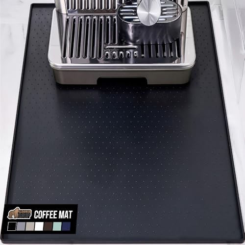 Silicone Coffee Mat (Black / 18" X 28")