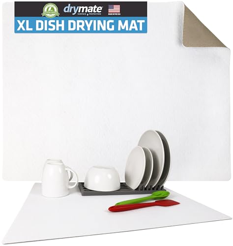 Jumbo XL Dish Drying Mat (White / 19" x 24")