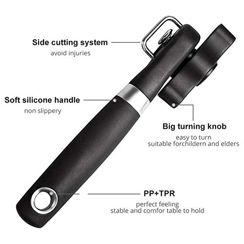 Side Cut Can Opener (Black 1 In 1)