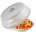 Large Collapsible Microwave Cover for Food (Light Grey)