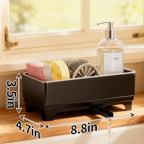 Sponge Holder for Kitchen Sink (Black 1)