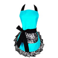 Sexy aprons for women Cute Cooking Pinup Aprons for Women Girls (Blue)