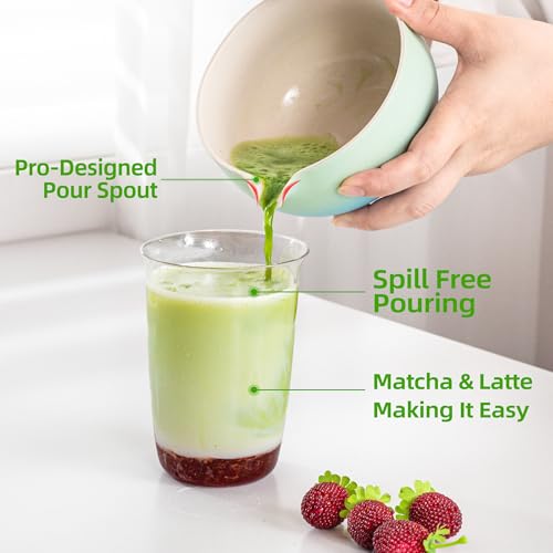 Matcha Whisk Set Blue (Gradient Blue / 7 pcs/set, Bowl with Pouring Spout)