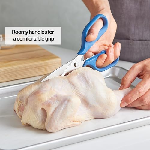 Heavy Duty Kitchen Shears (Large / Blue)