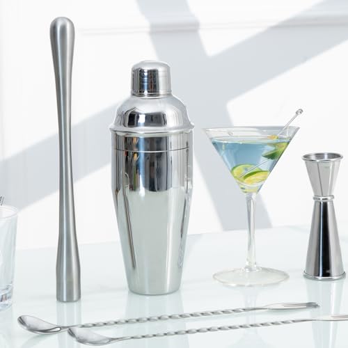 Bar Spoon Cocktail Mixing Stirrers (12"-Trident Fork-2PCS / Silver)