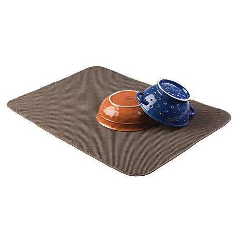 Kitchen Drying Mat (Mocha/Ivory / Pack of 1)