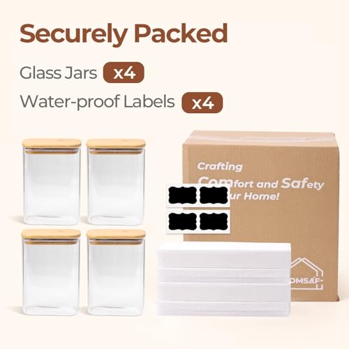 Glass Storage Containers with Lids 1.8 Qt (1.8 qt x 3)